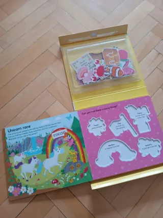 Libro puzzle unicornios