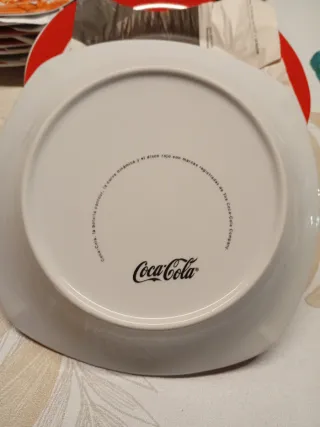 Platos vajilla vintage Coca-Cola, 18 piezas