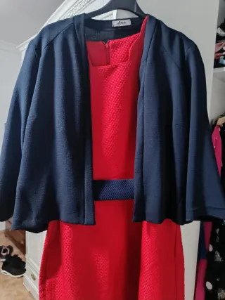 Vestido rojo talla 52