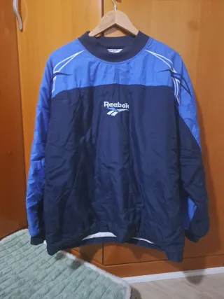 Sudadera Reebok Vintage Azul y Negra