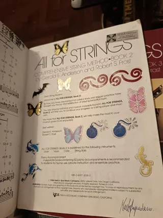 Libro de violín All for Strings Book 1 2 3
