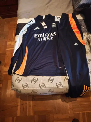 Chándal Real Madrid Adidas Azul Naranja