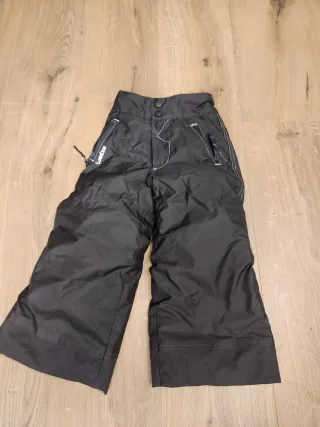 Pantalón de esquí negro, talla 4 años