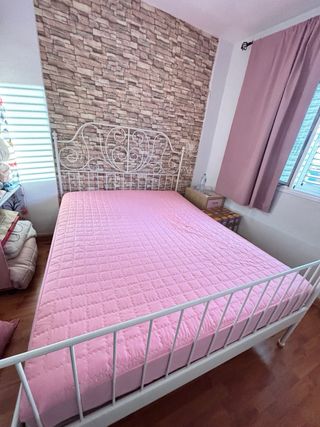 Estructura Cama Metal Ikea Blanca