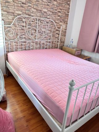 Estructura Cama Metal Ikea Blanca