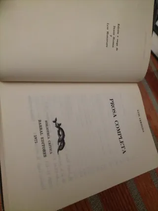 Luis Cernuda – Prosa completa · 1975