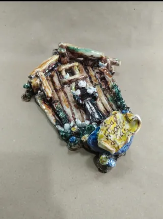 Pila Benditera San Francisco de Asís Cerámica