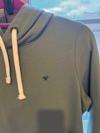 Sudadera con capucha verde