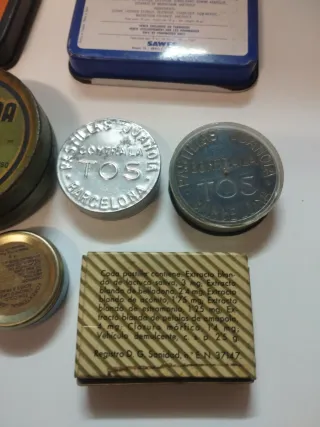 Colección 10 cajitas antiguas regaliz y pastillas