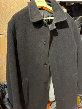 Abrigo hombre Zara negro