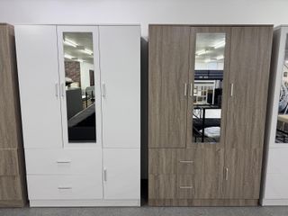 Armario 3 Puertas Espejo con Almacenaje