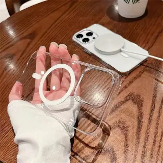 Funda magnética iPhone 12/12 Pro Transparente