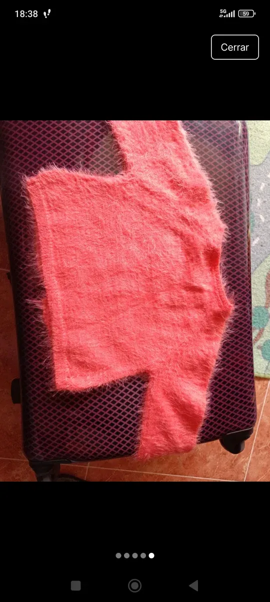 Chaqueta corta peluda niña