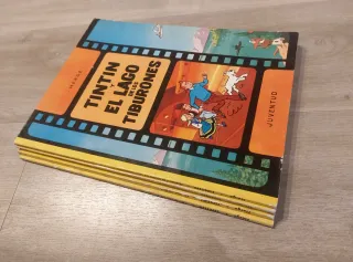Lote 4 Tintin antiguos tapa blanda