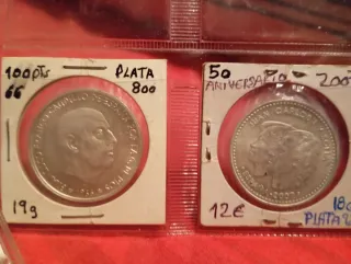 Colección de monedas antiguas y modernas