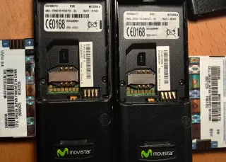 2 x Motorola W180 Teléfonos Móviles Negros