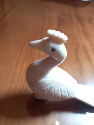 Figura Pavo Real Blanca