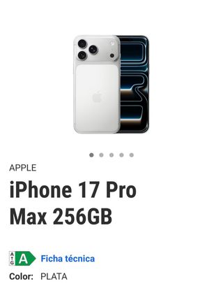 iPhone 17 Pro Max 256GB Caja sin abrir