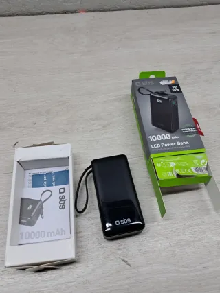 SBS Powerbank 10000mAh LCD Carga Rápida