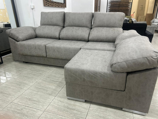 Sofá Imperial Gris Reclinable y Extensible