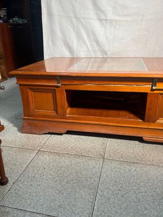 Mesa de centro madera y cristal