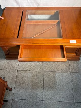 Mesa de centro madera y cristal