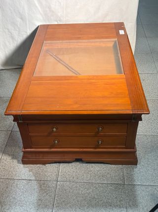 Mesa de centro madera y cristal