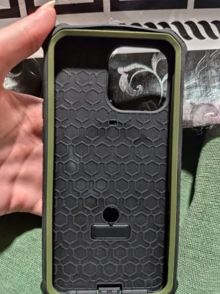 Funda protectora para móvil color verde