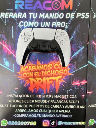 Mando PS5 Joysticks Magnéticos