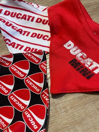 Trio bavaglie neonato Ducati