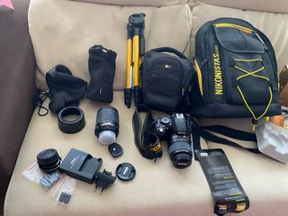 Cámara Nikon D3100 Negra.