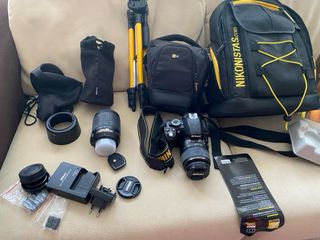 Cámara Nikon D3100 Negra.