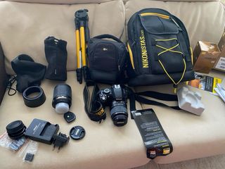 Cámara Nikon D3100 Negra.