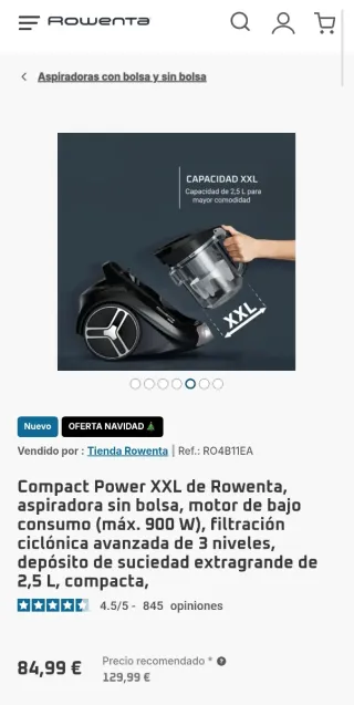Aspirador Rowenta Compact Power