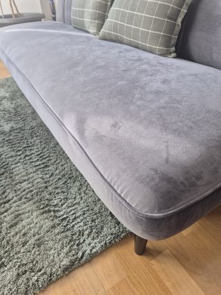 Sofá Cama Gris Terciopelo Julian Bowen Miro