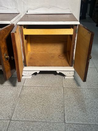 Mesitas de noche de madera (2 unidades)