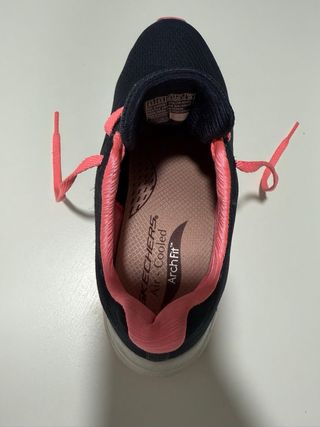 Zapatilla Deportiva Skechers Mujer Azul/Rosa