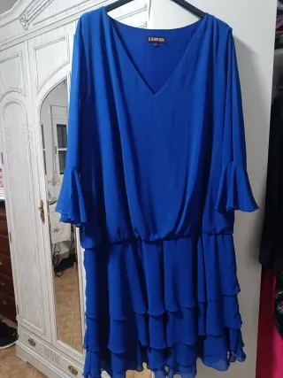 Vestido azul LAMUSA fiestas