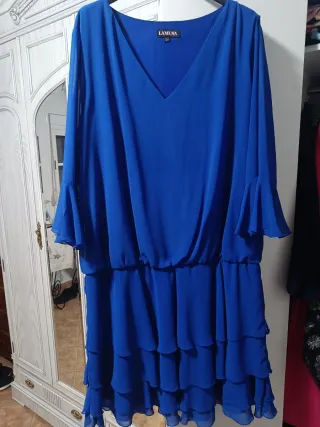 Vestido azul LAMUSA fiestas