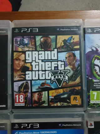Lote e Juegos PS3: Uncharted, Minecraft, GTA V, Sk