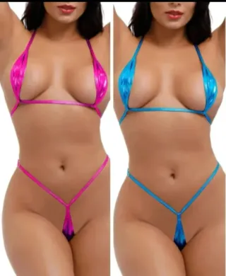 Microbikini Tanga Metálico Talla Única