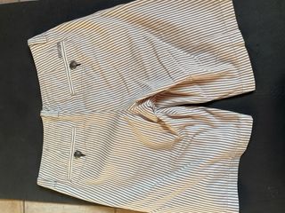 Jeans Guess a righe marrone e bianco