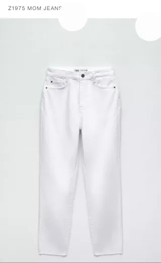 Vaqueros Zara Mon Blancos Talla 42