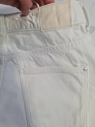 Vaqueros Zara Mon Blancos Talla 42