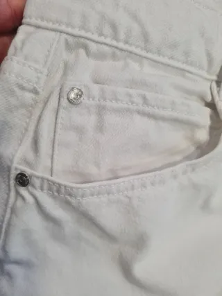 Vaqueros Zara Mon Blancos Talla 42