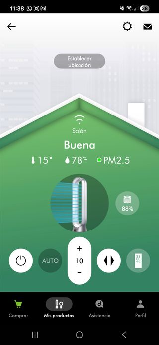 Purificador Dyson Salón Buena