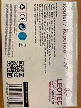 LEOTEC Amplificador Wifi Router