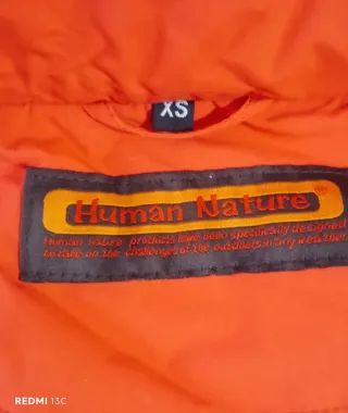 Chaqueta de nieve marrón y naranja Talla S