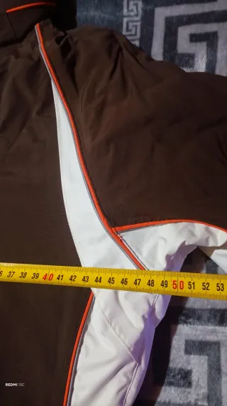 Chaqueta de nieve marrón y naranja Talla S