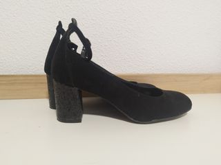 Zapatos de tacón fiesta negros T39